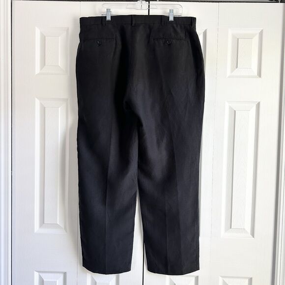 Polo Ralph Lauren Men's Silk Linen Pants Size 40x32 Black Classic Fit Trousers - Picture 2 of 10